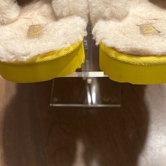 UGG Cozy II Glitter Slippers with Yellow and Multicolor Design - Picture 5 of 9
